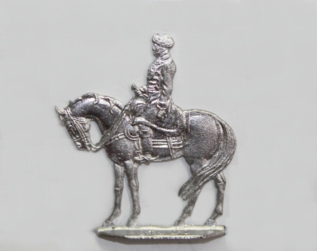 Napoleon zu Pferd in Rußland, an der Beresina